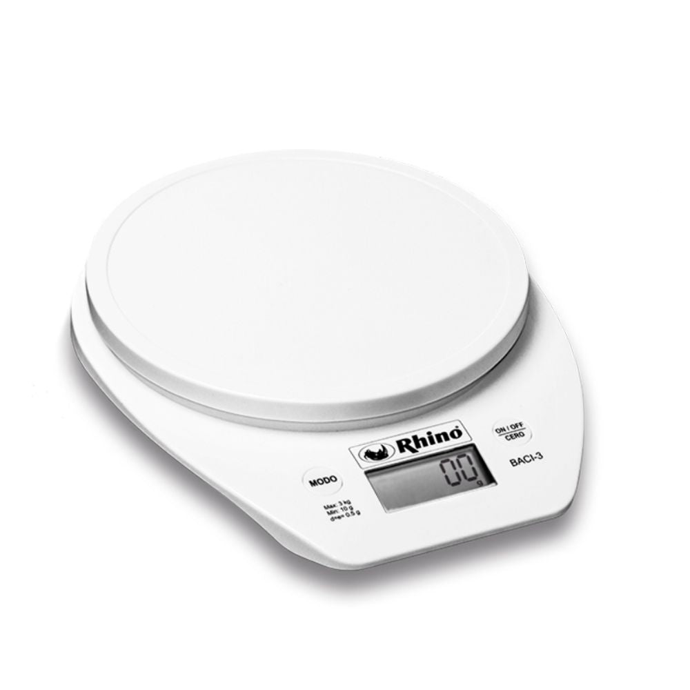 Rhino BACI-3 Bascula Porcionadora 3 Kg Báscula Porcionadora Precisión Cantidades Pequeñas Harina Azucar Objetos Pequeños Para Clavos Anillos Especias Peso en Gramos Bolsillo Portatil. Ideal para pesar, hogar, casa, restaurante, portátil, cremería, cocina, cosas pequeñas, cantidades pequeñas, portátil, negocio, harina, azúcar, tienda, etc. King Star. Envíos seguros a todo México.