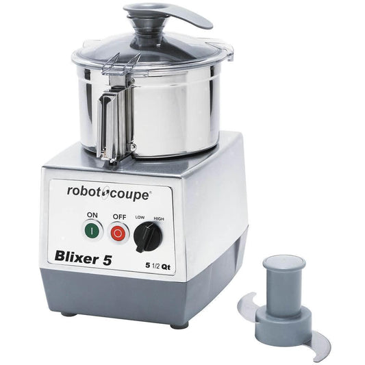 Robot Coupe BLIXER 5 Procesador  Alimentos  5.5 Qt. Dos velocidades Tazón Acero Inoxidable - Procesadores Alimentos / Ralladores / Cortadores - Robot Coupe - King Star