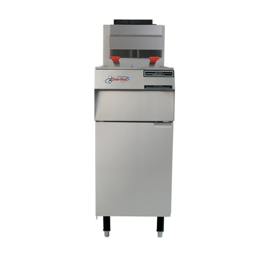 San-Son SS-35 Freidor Profesional Acero Inoxidable 3 Quemadores 2 Canastillas 19 Lts. - Freidores - San Son - King Star