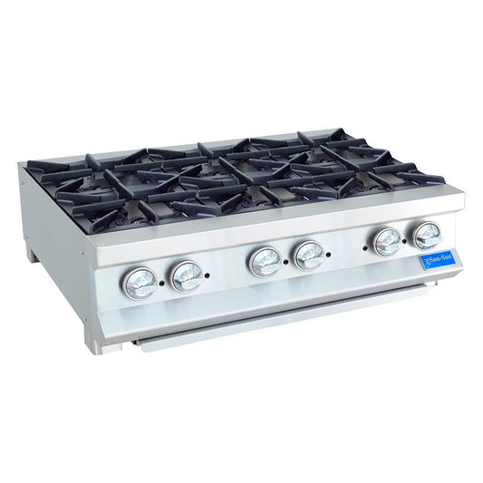 San-Son SS6Q Parrilla Acero Inoxidable 6 Quemadores Hélice - Parrillas a Gas - San Son - King Star
