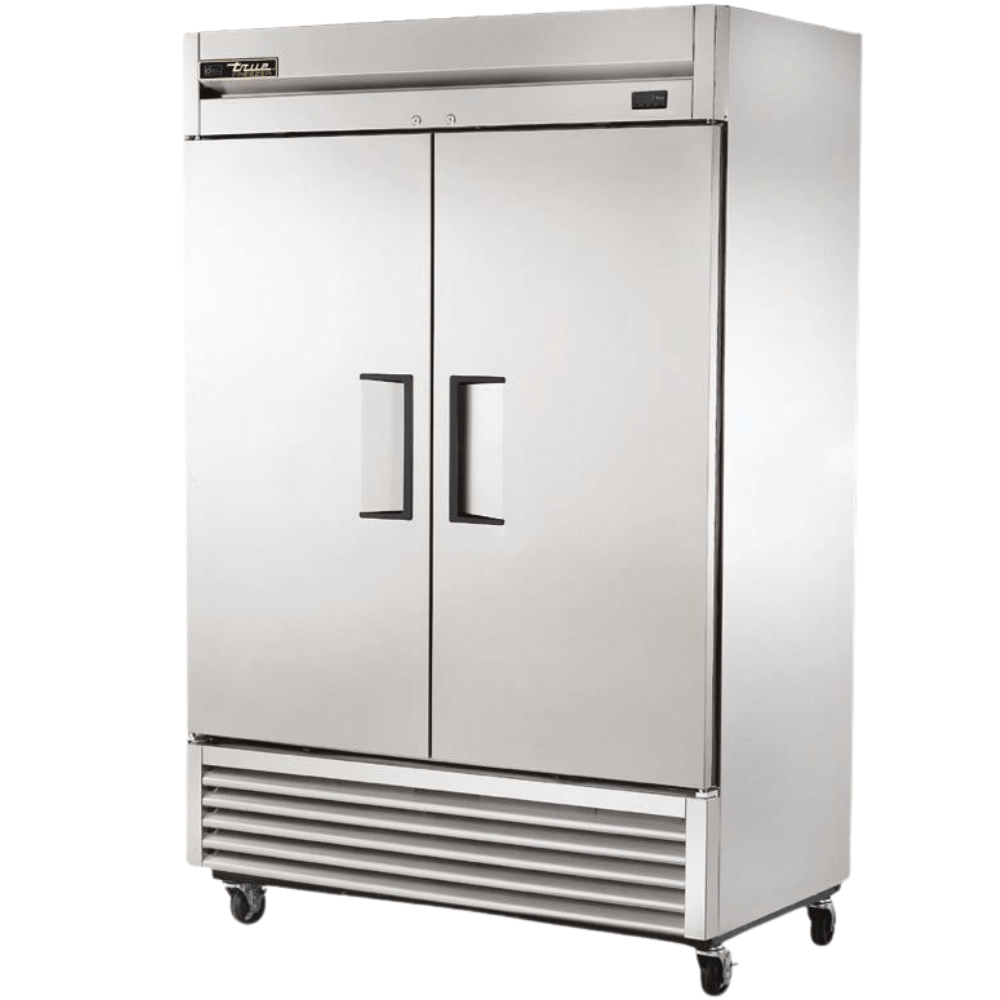 TRUE T-49-HC Refrigerador Vertical 2 Puertas Solida Iluminacion Cuerpo Acero Inoxidable Gris -  - true - King Star