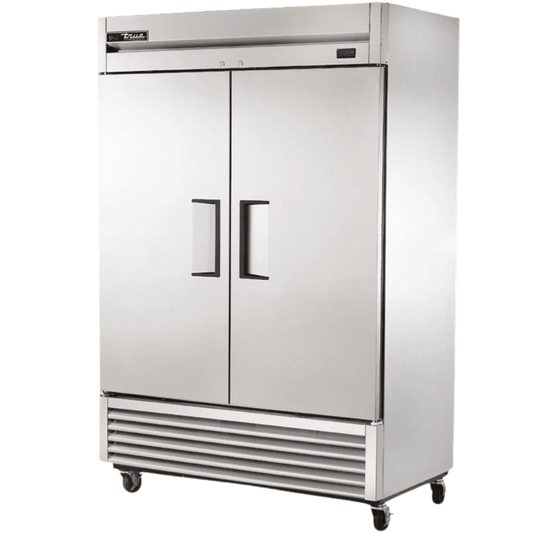 TRUE T-49-HC Refrigerador Vertical 2 Puertas Solida Iluminacion Cuerpo Acero Inoxidable Gris -  - true - King Star