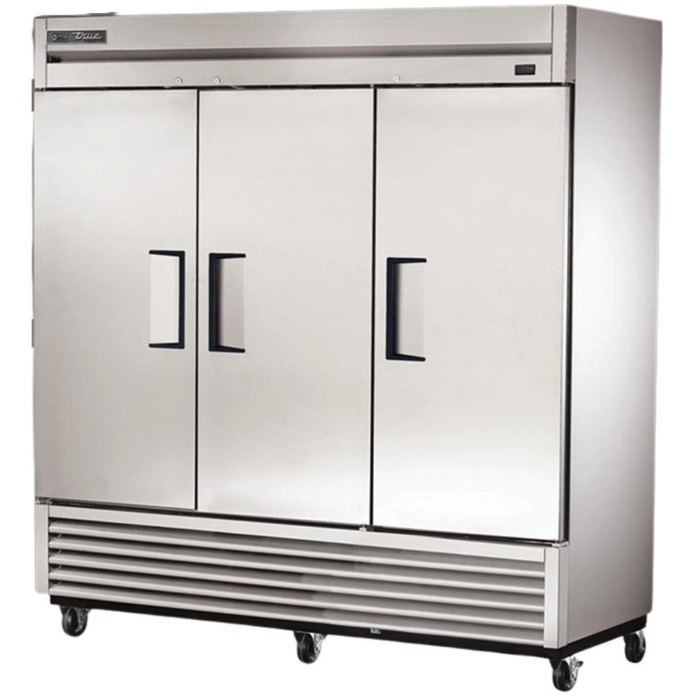 TRUE T-72-HC Refrigerador Vertical 3 Puertas Solida Iluminacion Cuerpo Acero Inoxidable Gris -  - true - King Star