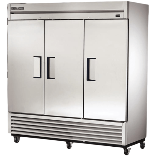 TRUE T-72-HC Refrigerador Vertical 3 Puertas Solida Iluminacion Cuerpo Acero Inoxidable Gris -  - true - King Star