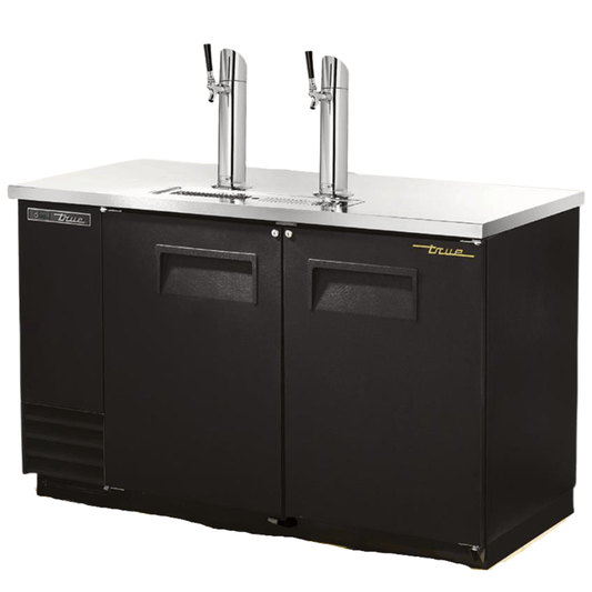 TRUE TDD-2-HC Enfriador Cerveza Con Dispensador 2 Puertas Solidas Negro -  - True - King Star