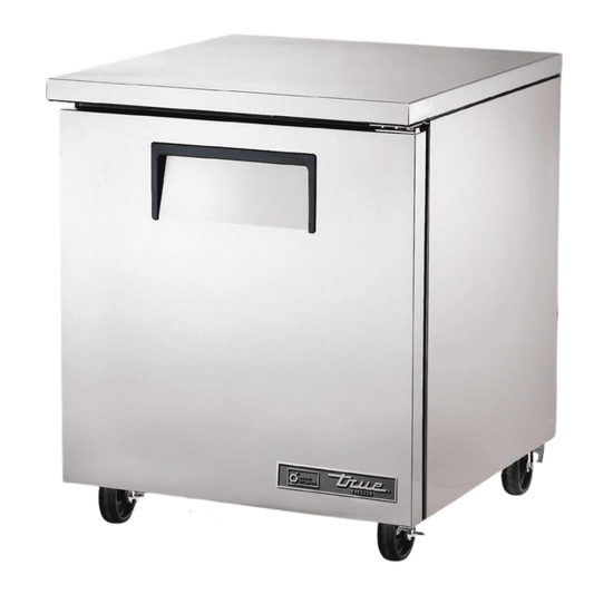 TRUE TUC-27F-HC Mesa Refrigerada Bajo Barra 1 Puerta Solida Acero Inoxidable Gris -  - True - King Star
