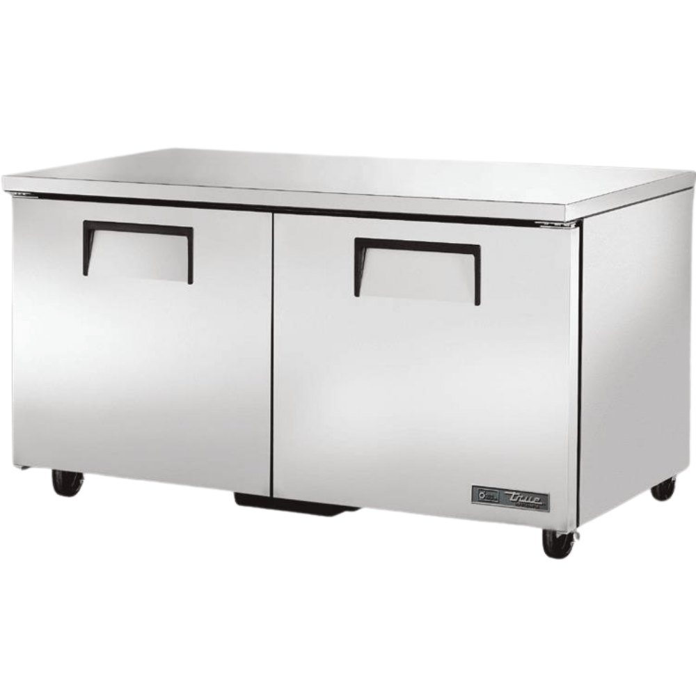 TRUE TUC-60-HC Mesa Refrigerada Bajo Barra 2 Puertas Solidas Acero Inoxidable Gris -  - True - King Star
