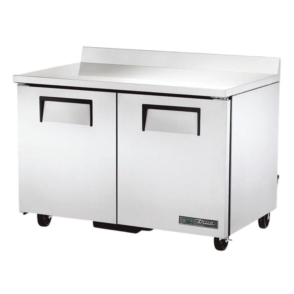 TRUE TWT-48F-HC Mesa  Refrigerada  2 Puertas Solidas Acero Inoxidable Gris -  - True - King Star