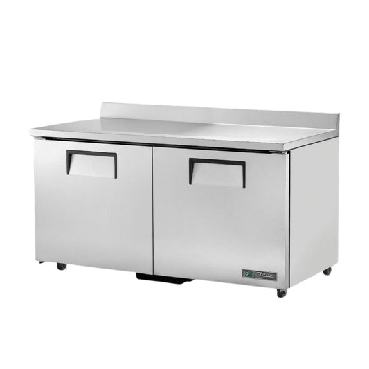 TRUE TWT-60-HC Mesa Refrigerada 2 Puertas Solidas Acero Inoxidable Gris -  - True - King Star