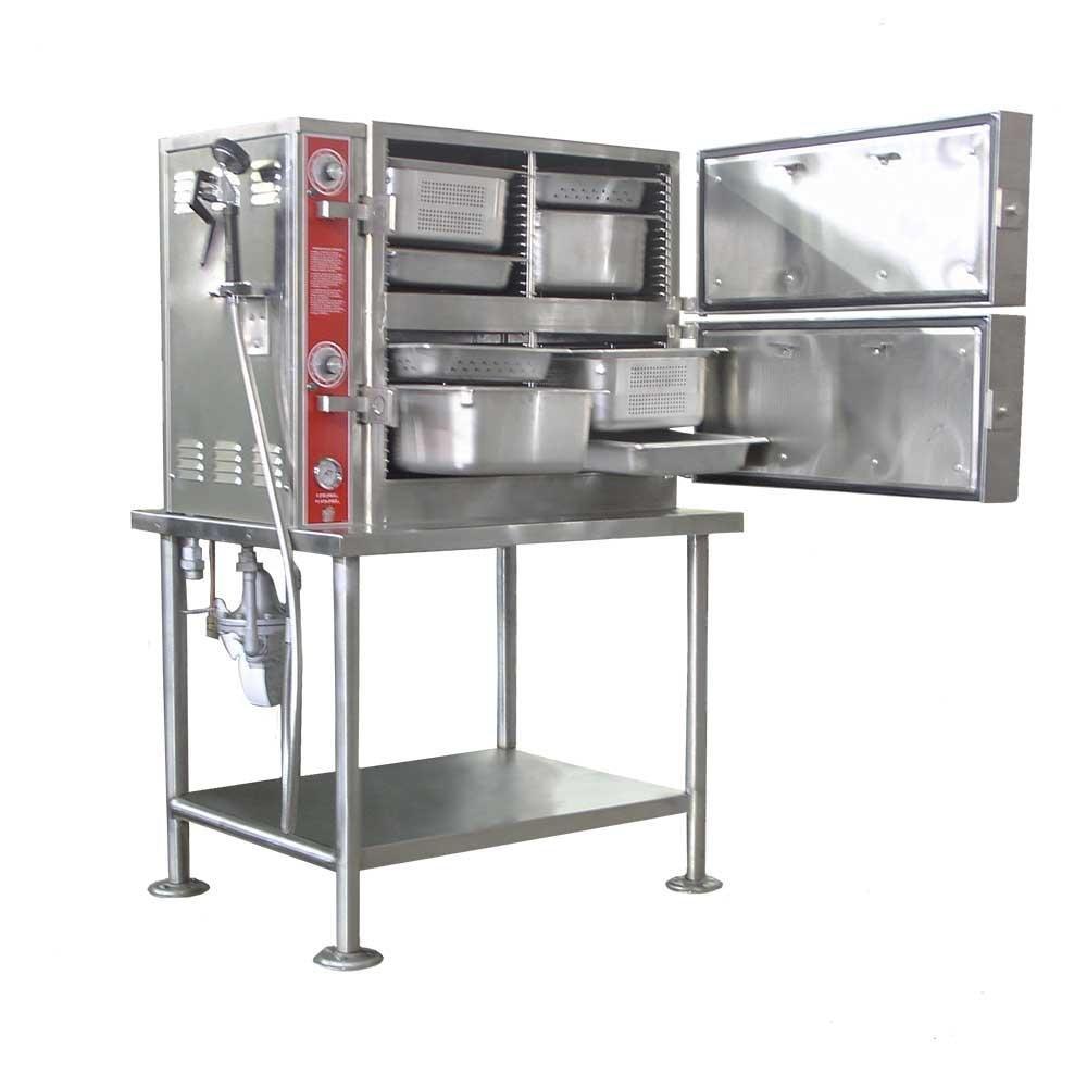 Tecnodac CMP-2 Cocedor a Vapor Para Alimentos Acero Inoxidable - Con Rejillas - No Incluye Charolas - Cocedores - Tecnodac - King Star