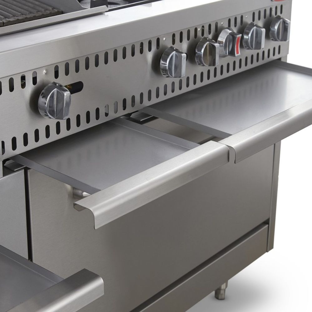 Torrey EST-MA6G CQESTMA6025 Estufa Maestra 4 Quemadores 1 Asador 1 Freidor 1 Gratinador 1 Horno 1 Plancha Acero Inoxidable -  - Torrey - King Star