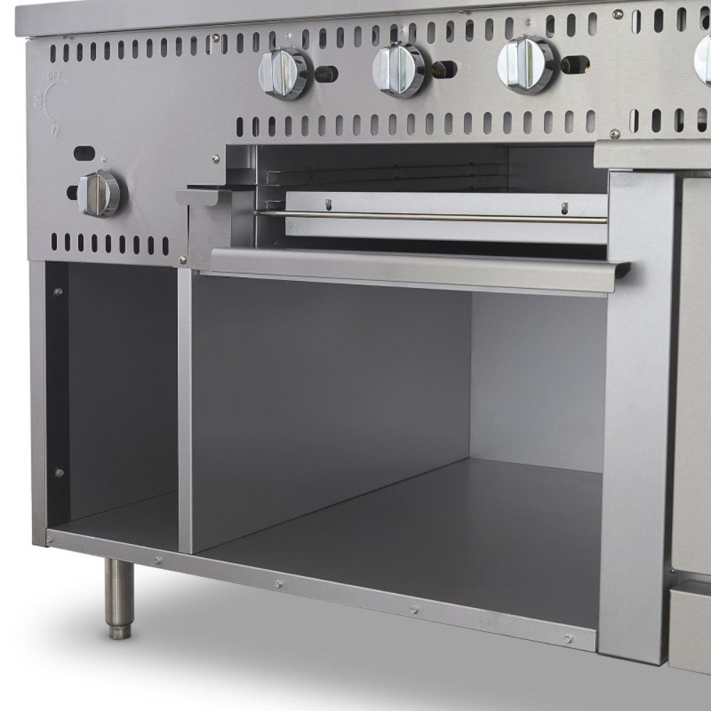 Torrey EST-MA6G CQESTMA6025 Estufa Maestra 4 Quemadores 1 Asador 1 Freidor 1 Gratinador 1 Horno 1 Plancha Acero Inoxidable -  - Torrey - King Star