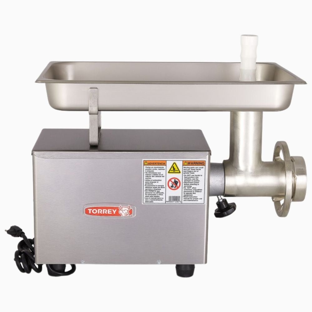 Torrey M-12-Fs 0M12Fs Molino Transmision Engranes Motor 3/4 Hp Monofasico Acero Inoxidable - Molinos de Carne - Torrey - King Star