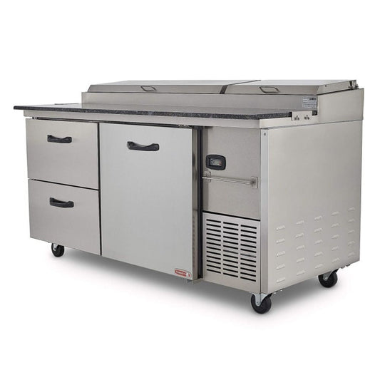Torrey PTP21 PTMF-0002 Mesa Refrigerada Pizza 1 Puerta 9 Insertos 171 cm - Mesa Fría - Torrey - King Star