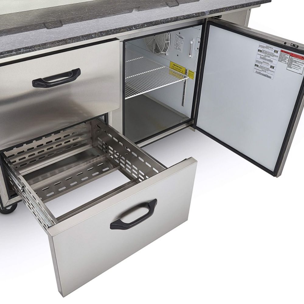 Torrey PTP21 PTMF-0002 Mesa Refrigerada Pizza 1 Puerta 9 Insertos 171 cm - Mesa Fría - Torrey - King Star