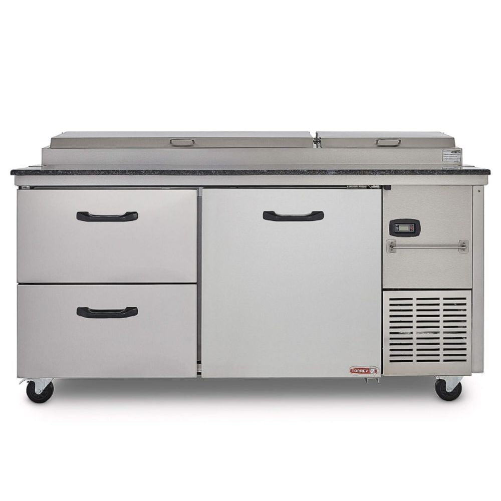 Torrey PTP21 PTMF-0002 Mesa Refrigerada Pizza 1 Puerta 9 Insertos 171 cm - Mesa Fría - Torrey - King Star