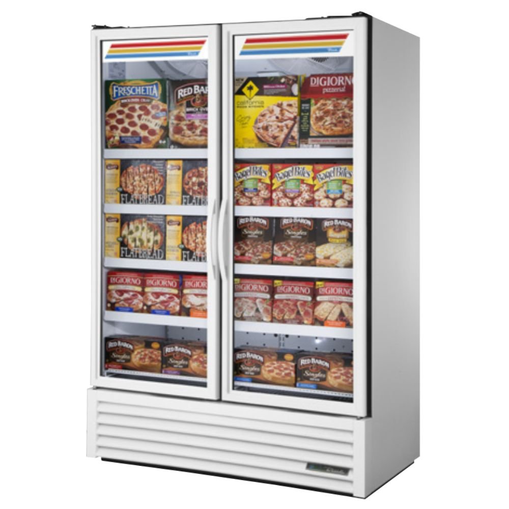 True FLM-54F~TSL01 Congelador Exhibidor Vertical 2 Puertas Cristal 8 Parrillas -  - True - King Star