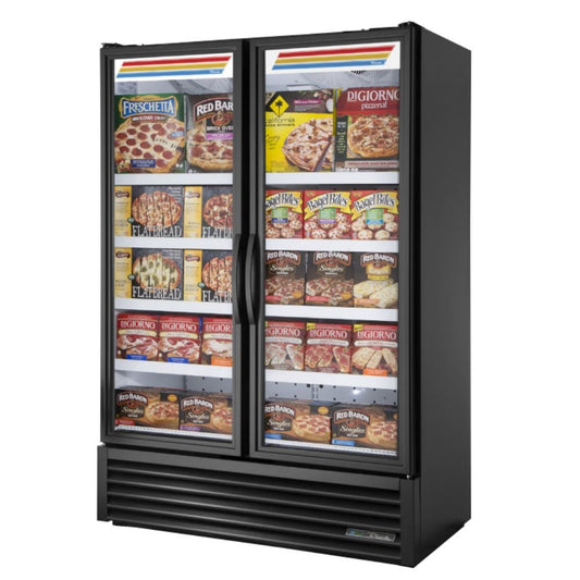 True FLM-54F~TSL01 Congelador Exhibidor Vertical 2 Puertas Cristal 8 Parrillas -  - True - King Star