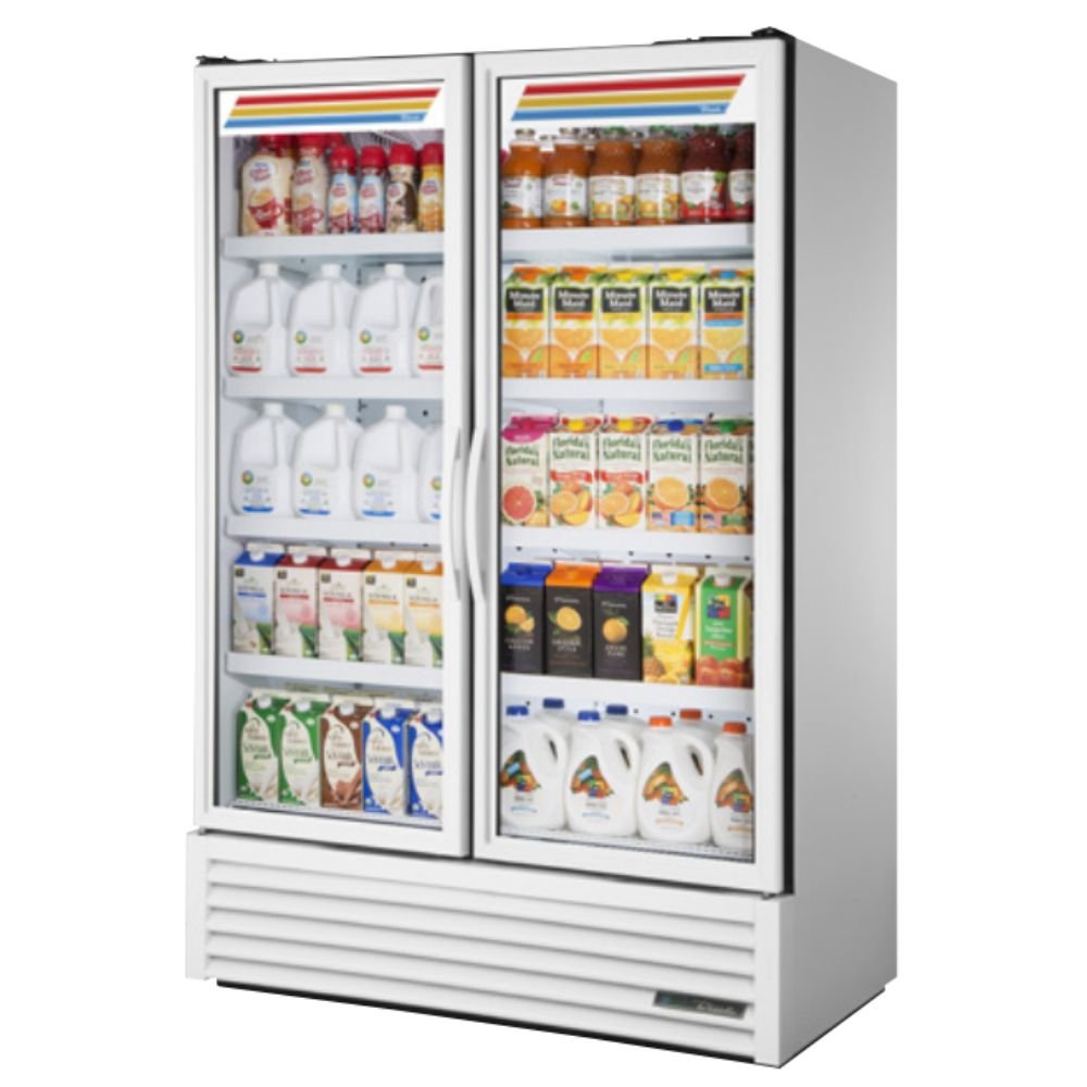 True FLM-54~TSL01 Refrigerador Exhibidor Vertical 2 Puertas Cristal 8 Parrillas -  - True - King Star