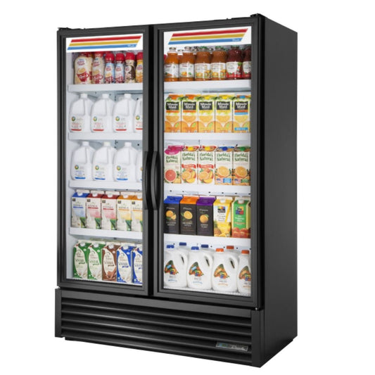 True FLM-54~TSL01 Refrigerador Exhibidor Vertical 2 Puertas Cristal 8 Parrillas -  - True - King Star