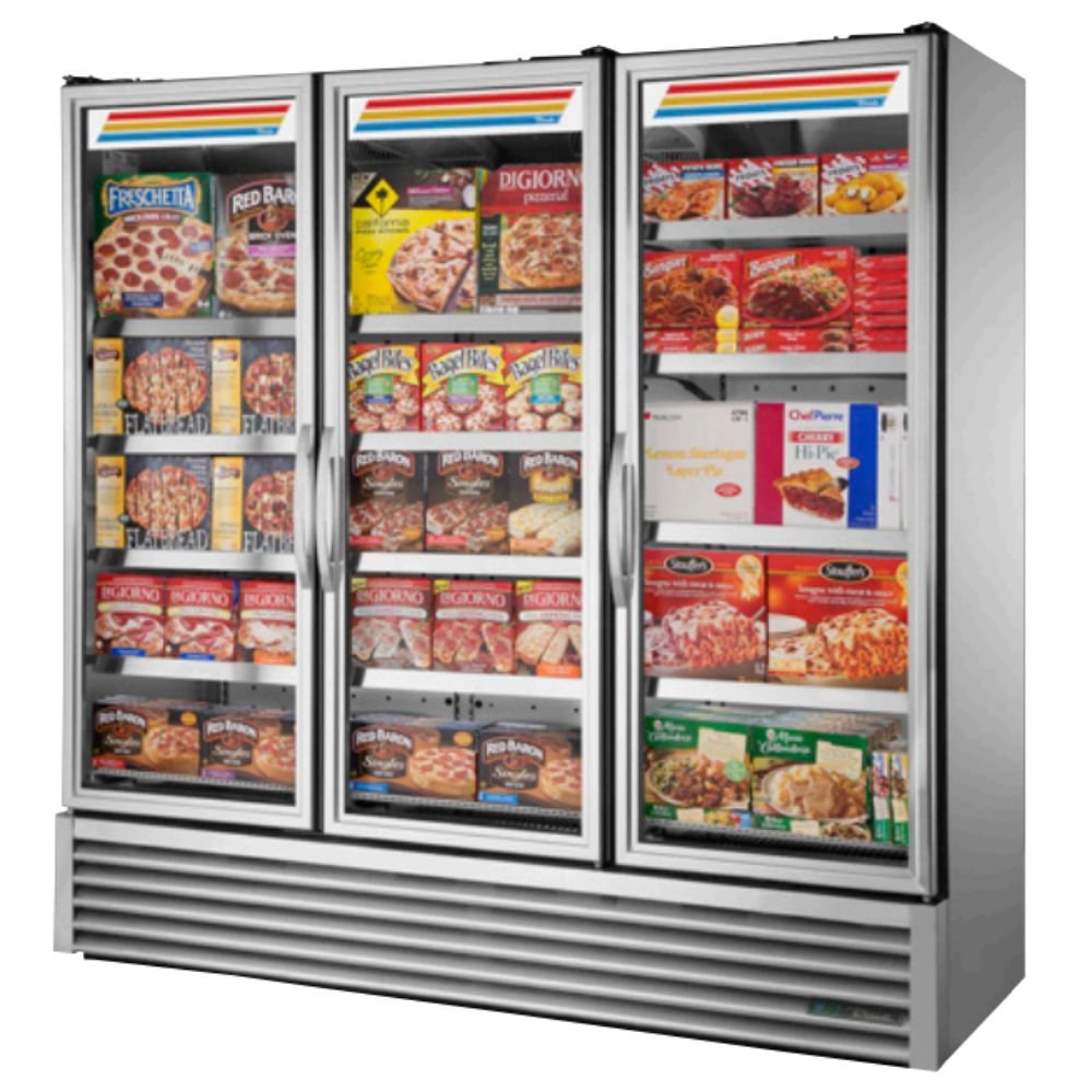 True FLM-81F~TSL01 Congelador Exhibidor Vertical 3 Puertas Cristal 12 Parrillas -  - True - King Star