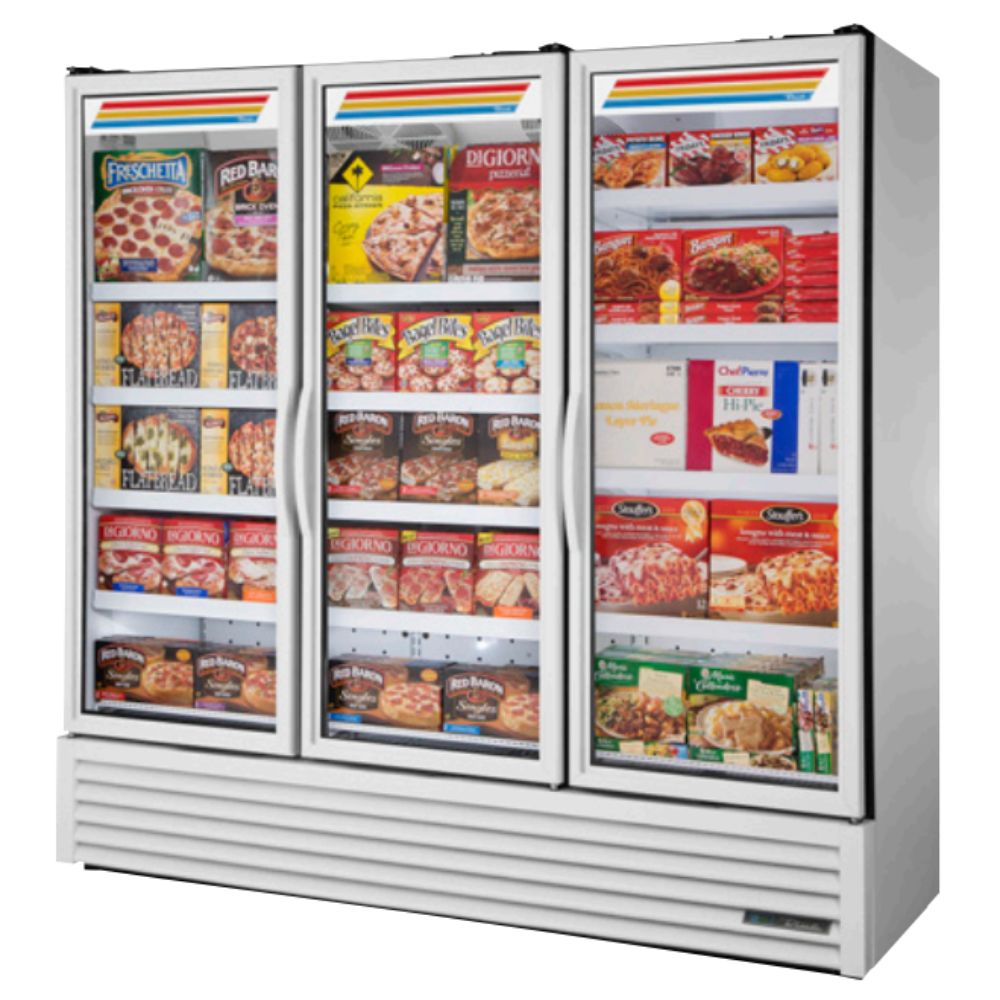 True FLM-81F~TSL01 Congelador Exhibidor Vertical 3 Puertas Cristal 12 Parrillas -  - True - King Star