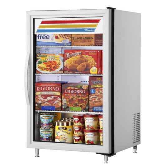 True GDM-07F-HC~TSL01 Congelador Exhibidor Vertical Minibar 1 Puerta Solida 3 Parrillas -  - True - King Star