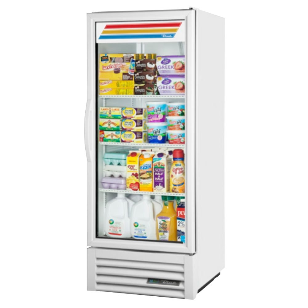 True GDM-12-HC~TSL01 Refrigerador Exhibidor Vertical 1 Puerta Cristal 3 Parrillas -  - True - King Star