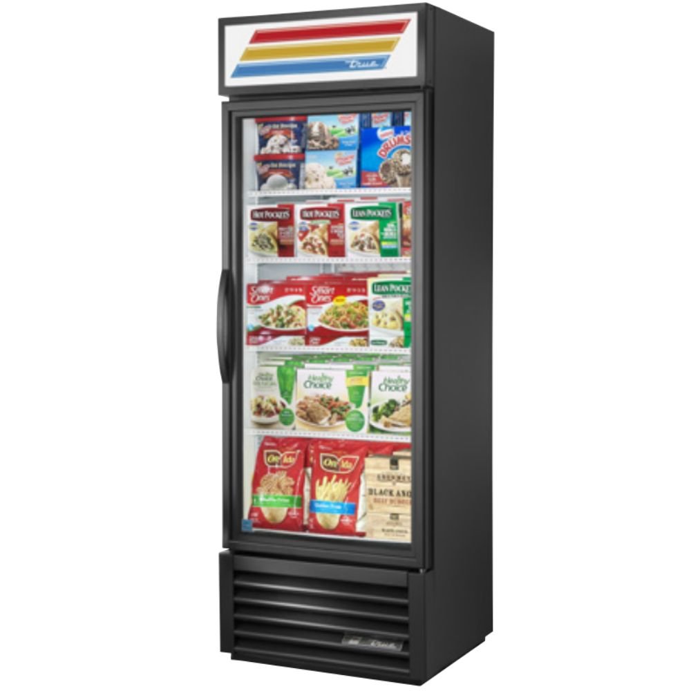 True GDM-19T-F~TSL01 Congelador Exhibidor Vertical 1 Puerta Cristal 4 Parrillas -  - True - King Star