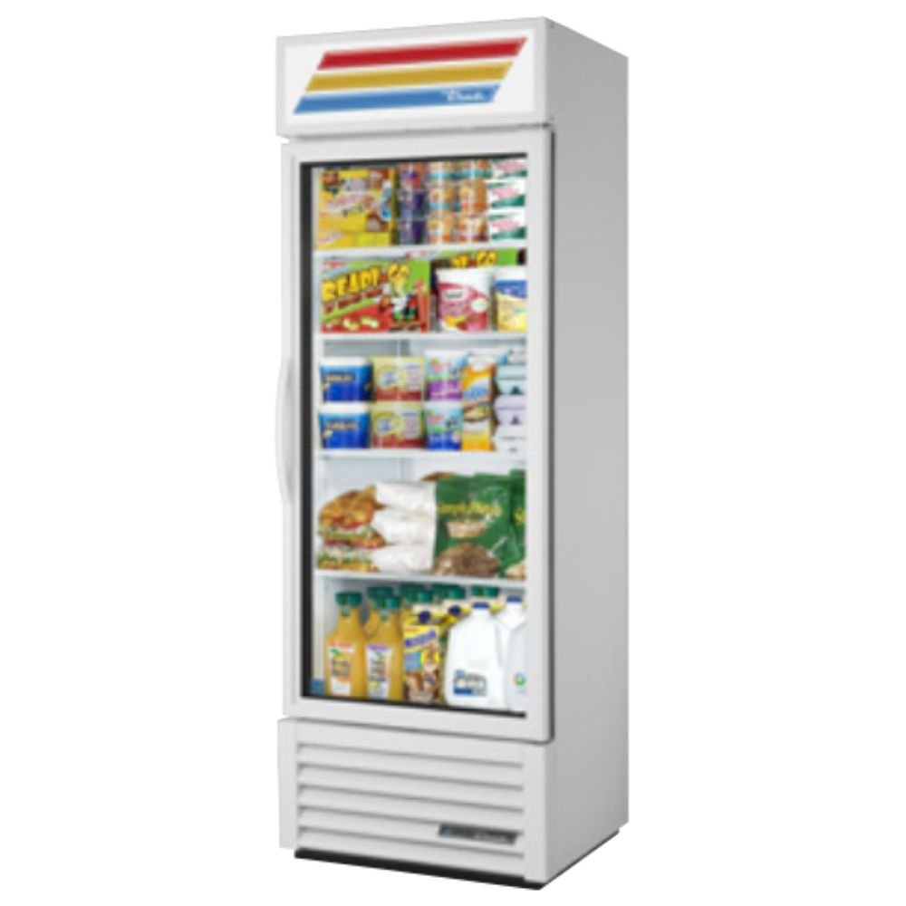True GDM-19T-HC~TSL01 Refrigerador Exhibidor Vertical 1 Puerta Cristal 4 Parrillas -  - True - King Star