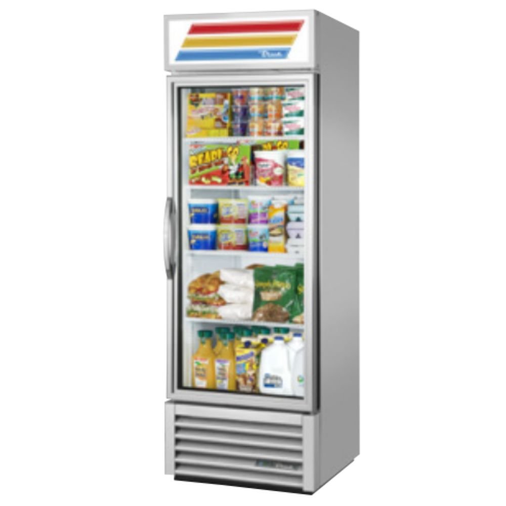 True GDM-19T-HC~TSL01 Refrigerador Exhibidor Vertical 1 Puerta Cristal 4 Parrillas -  - True - King Star