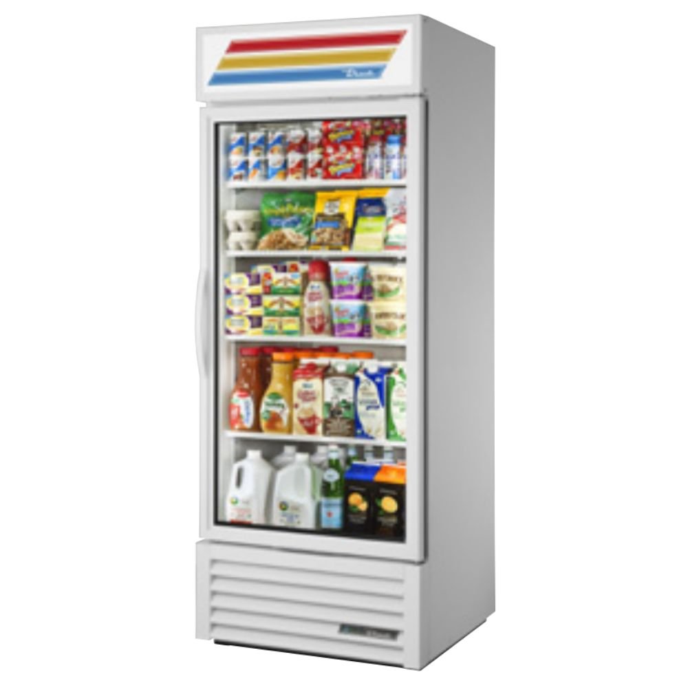 True GDM-26-HC~TSL01 Refrigerador Exhibidor Vertical 1 Puerta Cristal 5 Parrillas -  - True - King Star