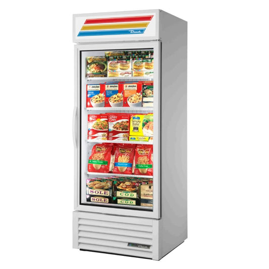 True GDM-26F-HC~TSL01 Congelador Exhibidor Vertical 1 Puerta Cristal 4 Parrillas -  - True - King Star