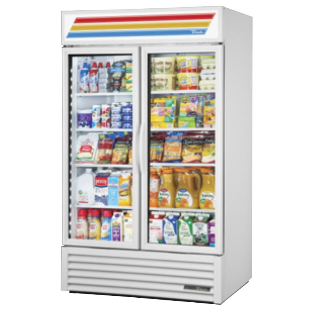 True GDM-43-HC~TSL01 Refrigerador Exhibidor Vertical 2 Puertas Crsital 8 Parrillas -  - True - King Star