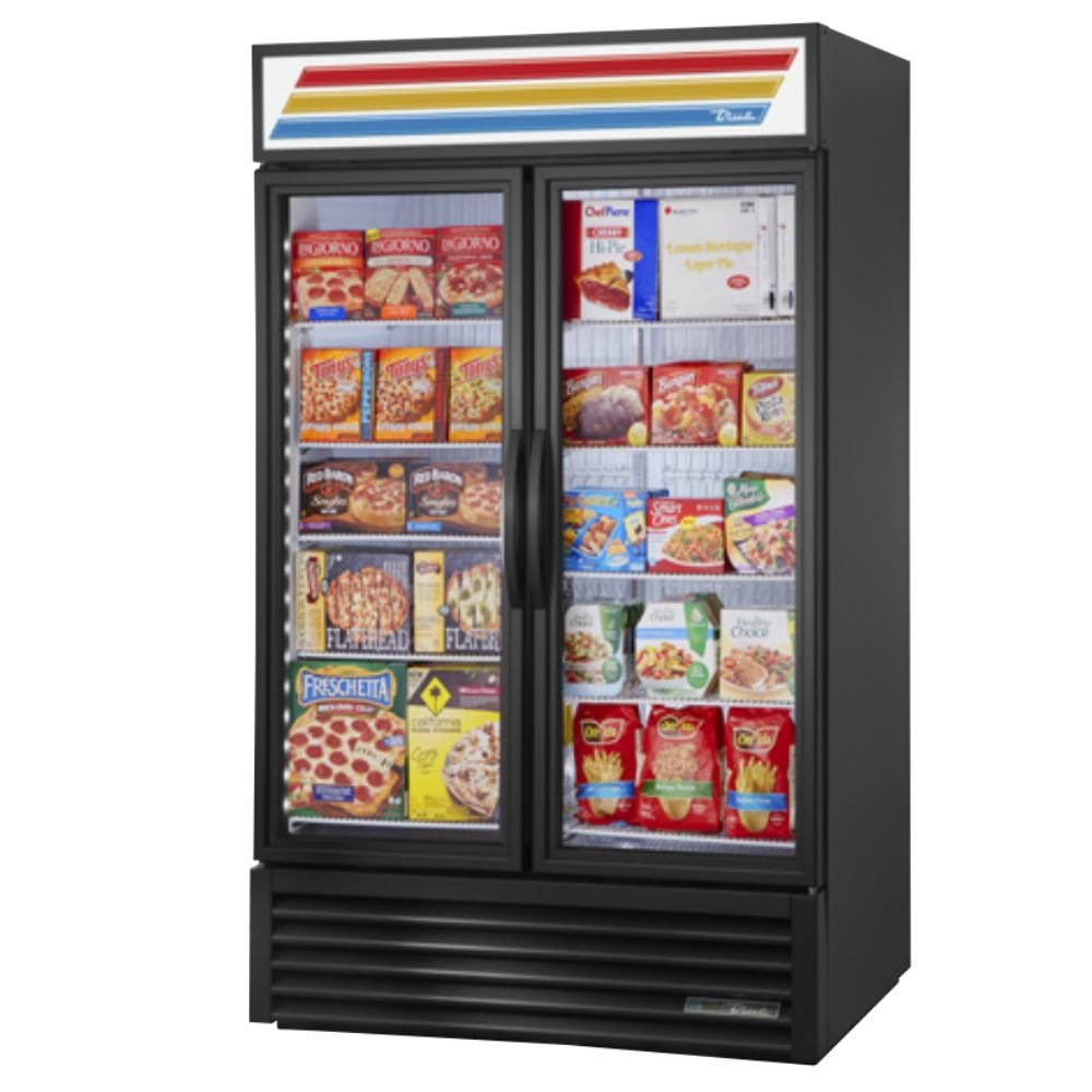 True GDM-43F-HC~TSL01 Congelador Exhibidor Vertical 2 Puertas Cristal 8 Parrillas -  - True - King Star