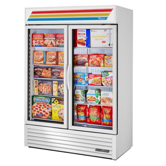 True GDM-49F-HC~TSL01 Congelador Exhibidor Vertical 2 Puertas Cristal 8 Parrillas -  - True - King Star