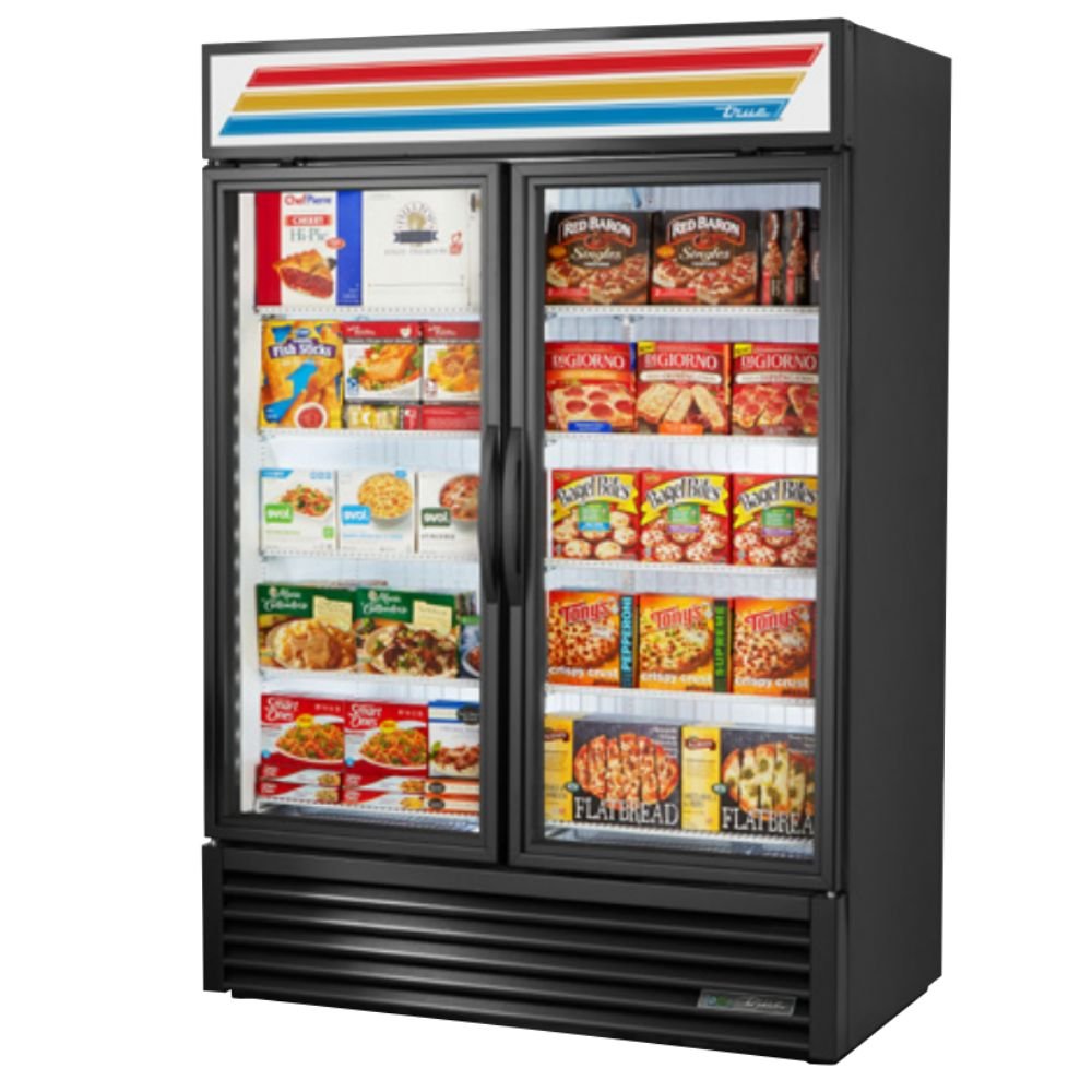 True GDM-49F-HC~TSL01 Congelador Exhibidor Vertical 2 Puertas Cristal 8 Parrillas -  - True - King Star