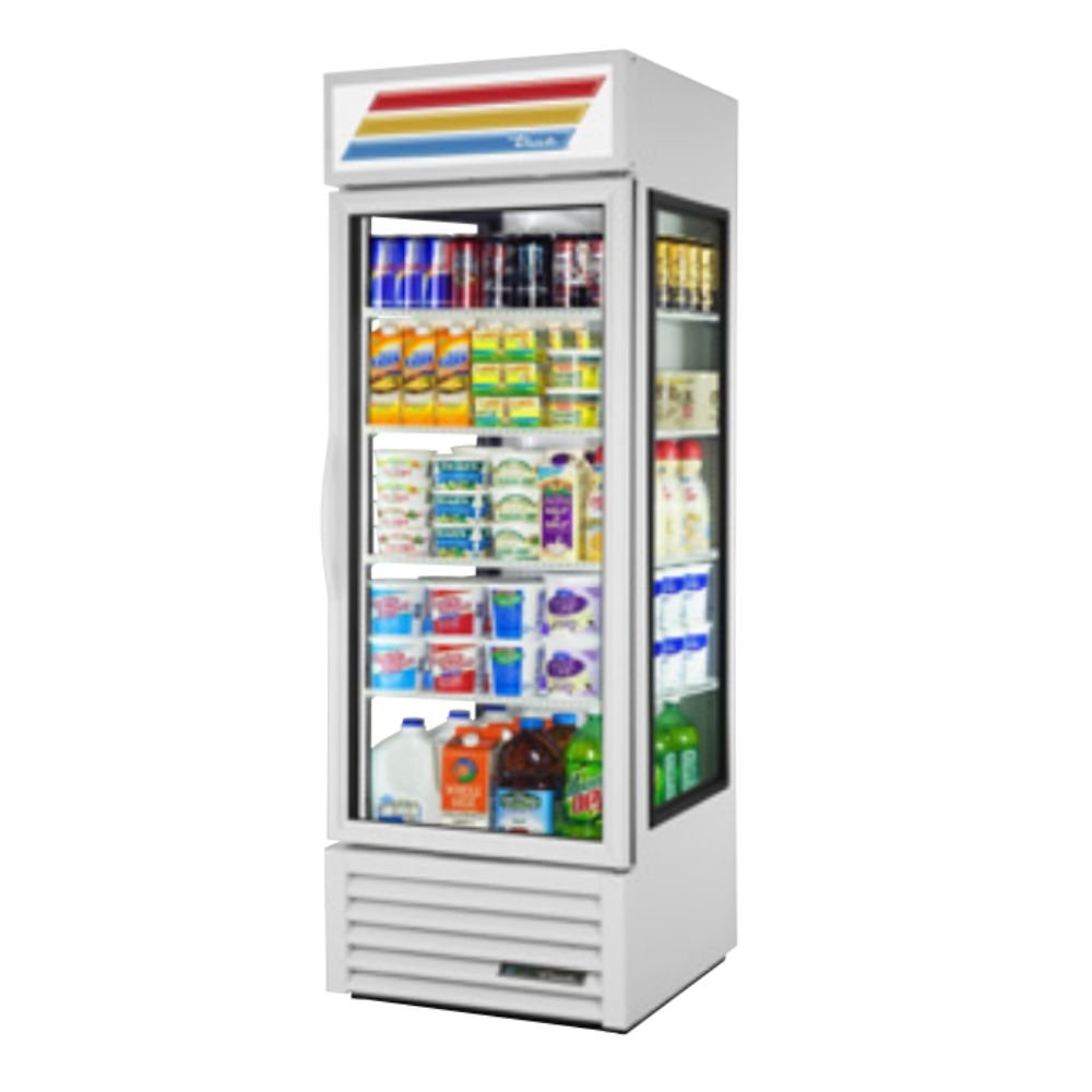 True GEM-23-HC~TSL01 Refrigerador Exhibidor Vertical 1 Puerta Cristal 4 Parrillas -  - True - King Star