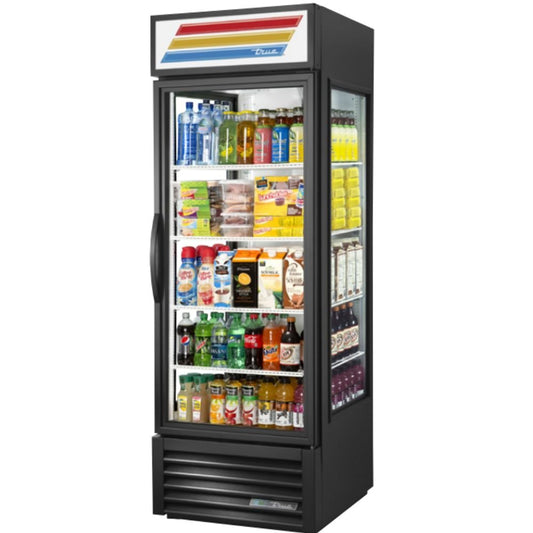 True GEM-23-HC~TSL01 Refrigerador Exhibidor Vertical 1 Puerta Cristal 4 Parrillas -  - True - King Star