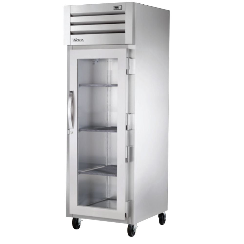 True STA1H-1G Gabinete Calentador Vertical 1 Puerta Cristal 3 Parrillas -  - True - King Star