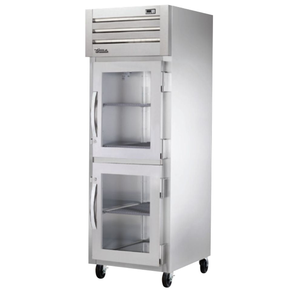 True STA1H-2HG Gabinete Calentador Vertical 2 Medias Puertas Cristal 3 Parrillas -  - True - King Star