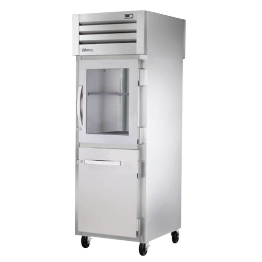 True STA1RPT-1HG/1HS-1S-HC Refrigerador Vertical 2 Medias Puertas Cristal Solidas 3 Parrillas -  - True - King Star