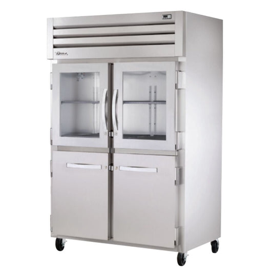 True STA2R-2HG/2HS-HC Refrigerador Vertical 2 Medias Puertas Cristal 2 Medias Puertas Solidas 3 Parrillas -  - True - King Star