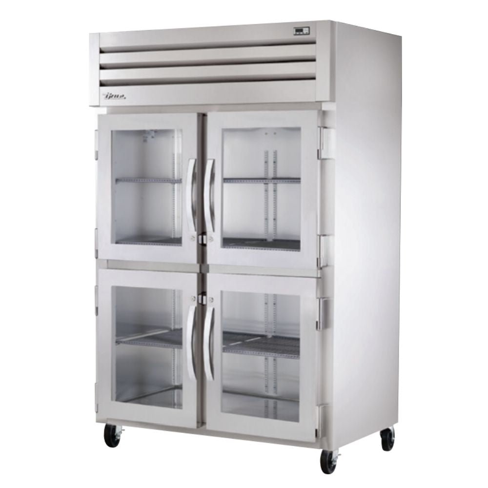 True STA2R-4HG-HC Refrigerador Vertical 4 Medias Puertas Cristal 3 Parrillas -  - True - King Star
