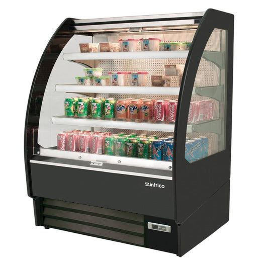 VITRINA INFRICO VBR09ISS | Vitrina Mural Exhibidora 36" | 9.6 Pies Cubicos | Acero inoxidable | Super Mercado Tienda Departamental Alimentos Cafeteria Restaurante Bares Tiendas Convivencia Pastelerias Panaderia  Supermercado Establecimiento Servicios Alimentos Para Ensaladas Sandwiches Bebidas Postres Pasteles  Supermercado Establecimiento Servicios Alimentos Carniceria Cremeria Para Carne Lacteos