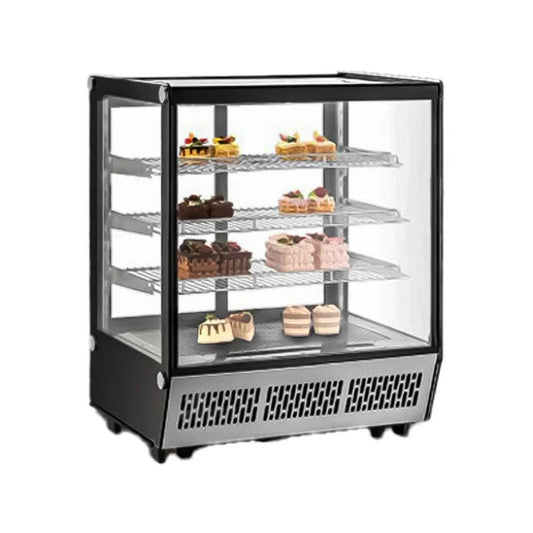 VITRINA MIGSA CW-235 | Vitrina Refrigerada de Exhibición | Cristal Recto | Negocio Super Mercado Pastelería  Pasteleria Reposteria Negocio Alimentos Pasteles Panes Exhibición Industrial Carnicería Cremería